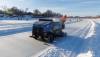 MIKE DEAL / FREE PRESS Joel Kosa drives the scraper “Zamboni” along the skating part of the trail.
2025.